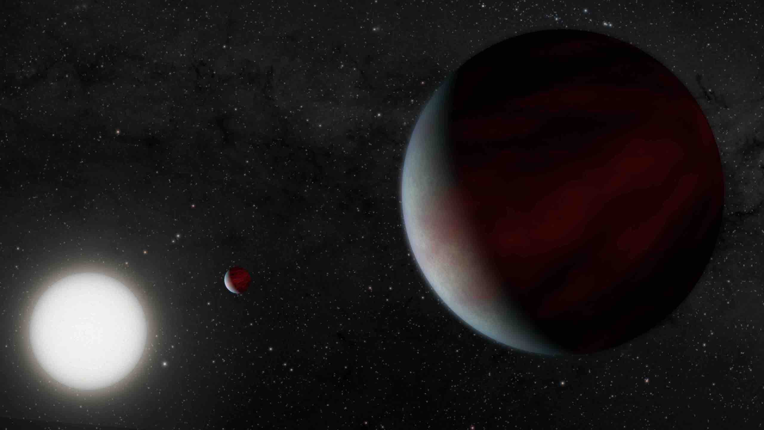 Artist's impression of a multiplanet system